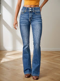 New Women’s Denim Pants, High Waisted Pants, Micro Flared Jeans