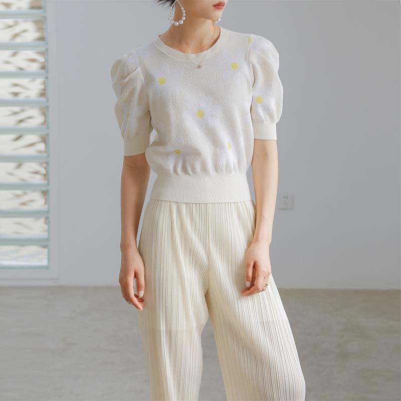 T-shirts Women Elegant Floral Trendy Patchwork Bodycon Summer