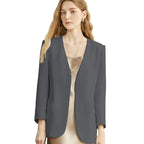 Blazer corto estilo británico elegante para mujer