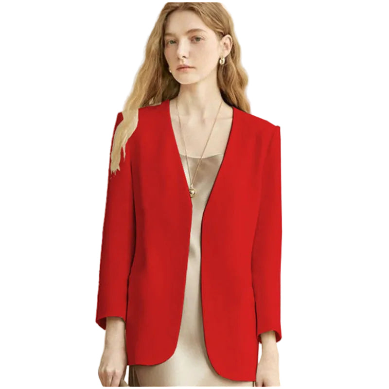 Blazer commuter estilo británico elegante para mujer