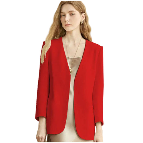 Blazer commuter estilo británico elegante para mujer