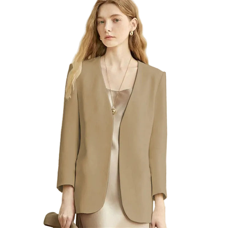 Blazer ligero de manga larga cómodo para uso diario