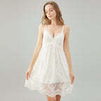 Camisón elegante mujer con escote V y diseño sin mangas