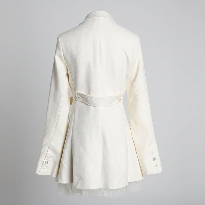 Chaqueta mujer con cuello Peter Pan elegante