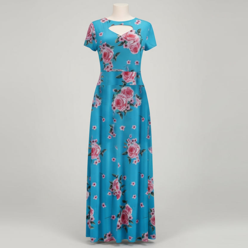 Vestido largo tipo swing estilo bohemio para mujer